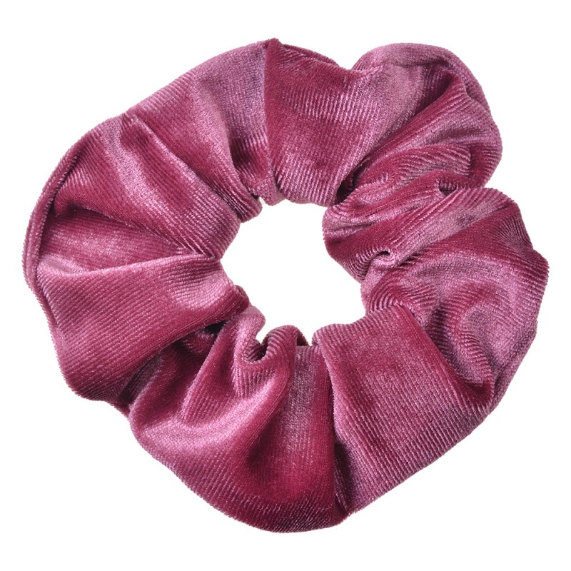 JZCO0040 Élastique à cheveux scrunchie Ø 10 cm Rose Velours