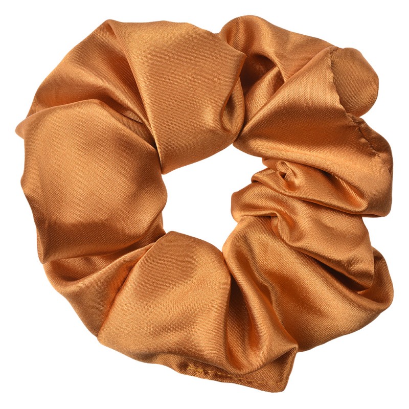 JZCO0052 Scrunchie Haarelastiek Ø 10 cm Bruin Synthetisch