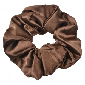 2JZCO0057 Elastico per capelli scrunchie Ø 10 cm Marrone Sintetico