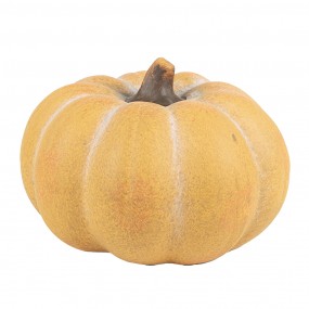 26CE1759 Decorazione Zucca Ø 15x10 cm Giallo Ceramica