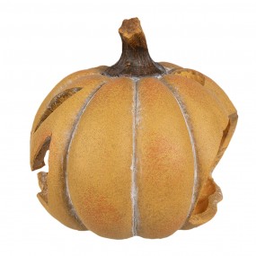 26CE1760 Decorazione Zucca 15x14x13 cm Arancione Ceramica