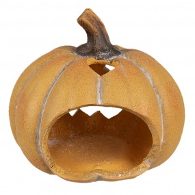 26CE1760 Decorazione Zucca 15x14x13 cm Arancione Ceramica