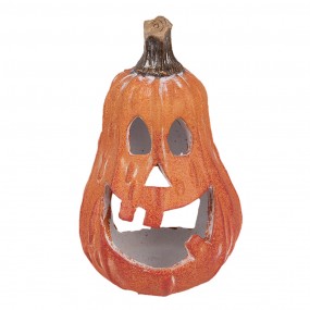 26CE1762 Decorazione Zucca 11x10x18 cm Arancione Ceramica