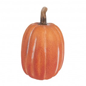 26CE1763 Decorazione Zucca Ø 12x17 cm Arancione Ceramica