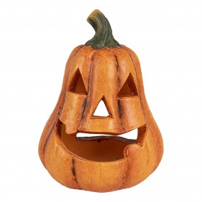 26CE1803 Decorazione Zucca Ø 12x17 cm Arancione Ceramica