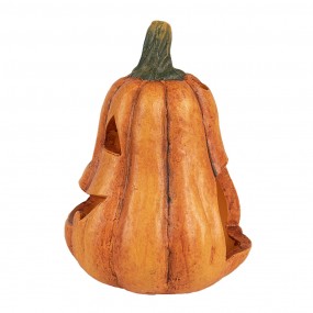 26CE1803 Decorazione Zucca Ø 12x17 cm Arancione Ceramica