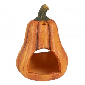 26CE1803 Decorazione Zucca Ø 12x17 cm Arancione Ceramica