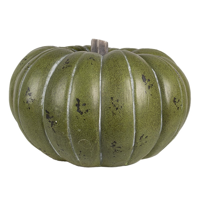 6MG0046 Decorazione Zucca Ø 35x21 cm Verde Plastica