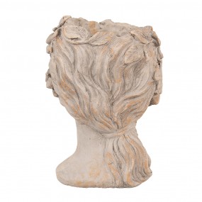 26TE0546M Planter Woman 16x14x22 cm Grey Stone