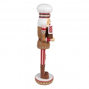 26PR4257 Decorative Figurine Nutcracker 13x12x46 cm Brown Plastic