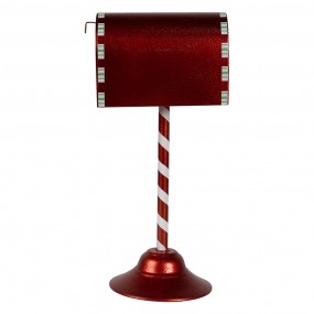 26Y5624 Décoration de Noël Boîte aux lettres 16x12x32 cm Rouge Métal