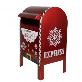 26Y5625 Christmas Decoration Mailbox 21x19x34 cm Red Metal