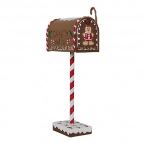 26Y5629 Christmas Decoration Mailbox 14x8x37 cm Brown Metal