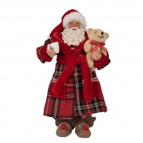 265589 Statuetta decorativa di Natale Babbo Natale  27 cm Rosso Plastica