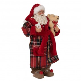 265589 Kerstdecoratie Beeld Kerstman 27 cm Rood Kunststof