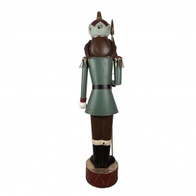 25CCY0001 Figurine Nutcracker 203 cm Green Metal Christmas Decoration