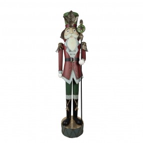 25CCY0002 Figurine Casse-noisette 202 cm Rouge Métal Décoration de Noël