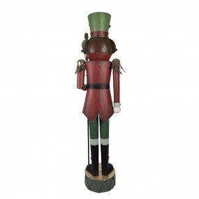 25CCY0002 Figur Nussknacker 202 cm Rot Metall Weihnachtsdekoration