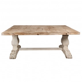 25H0703 Tavolo da pranzo 190x101x80 cm Marrone Legno  Tavolo