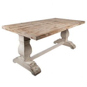 25H0703 Tavolo da pranzo 190x101x80 cm Marrone Legno  Tavolo