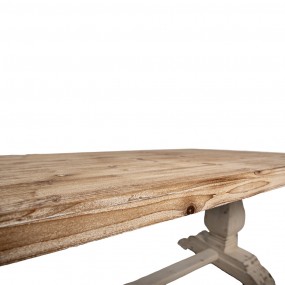 25H0703 Tavolo da pranzo 190x101x80 cm Marrone Legno  Tavolo