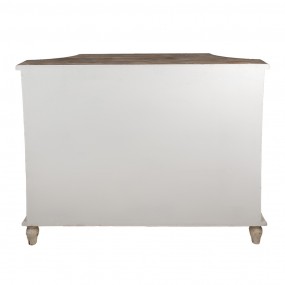 25H0705 Credenza 120x40x97 cm Marrone Grigio Legno  Mensola da parete