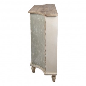 25H0705 Dresser 120x40x97 cm Brown Grey Wood Wall Cabinet