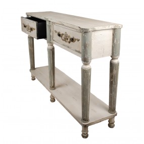 25H0706 Tavolino da appoggio 141x36x92 cm Grigio Legno  Console