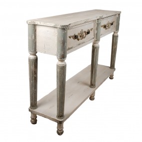 25H0706 Tavolino da appoggio 141x36x92 cm Grigio Legno  Console