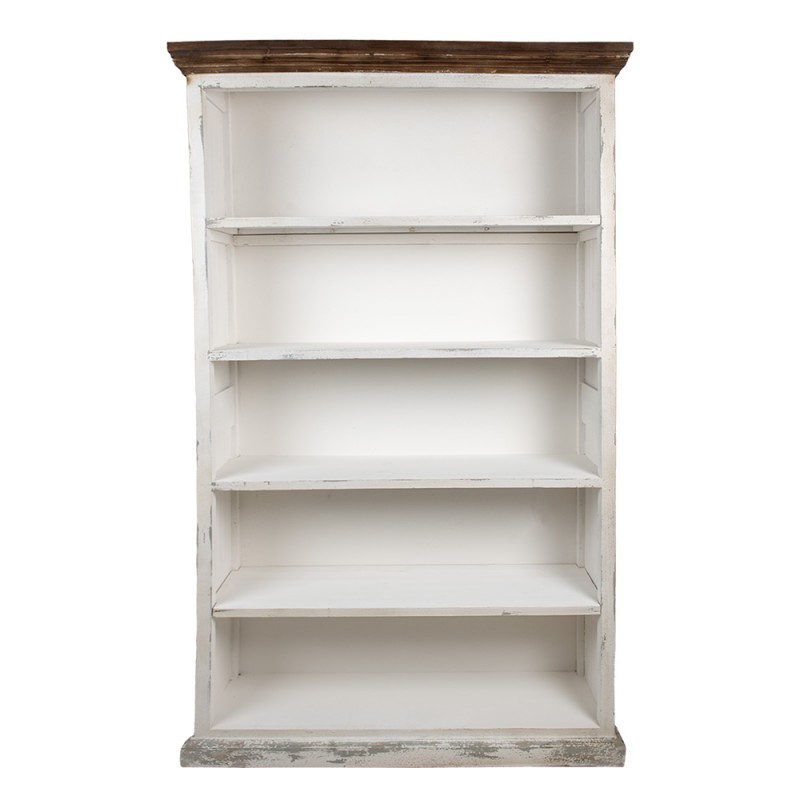 5H0708W Boekenkast 120x36x195 cm Wit Hout Kast