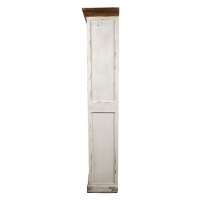 25H0708W Bibliothèque 120x36x195 cm Blanc Bois Armoire