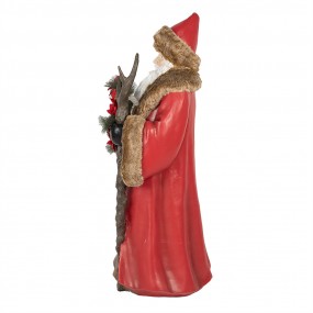 25PR0138 Décoration de Noël avec éclairage LED Père Noël 65x49x122 cm Rouge Plastique