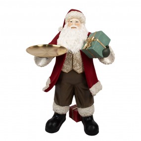 25PR0140 Christmas Decoration Figurine Santa Claus 56x50x91 cm Red Plastic