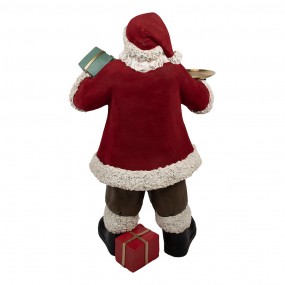 25PR0140 Statuetta decorativa di Natale Babbo Natale  56x50x91 cm Rosso Plastica