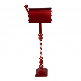 25Y1253 Décoration de Noël Boîte aux lettres 33x18x99 cm Rouge Fer