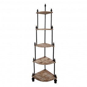 265763 Étagère de rangement 45x45x184 cm Marron Bois Métal