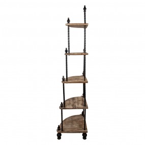 265763 Rack 45x45x184 cm Brown Wood Metal