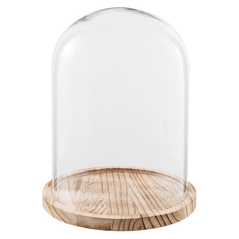 6GL2171 Cloche Ø 23x29 cm Verre Rond Cloche en Verre