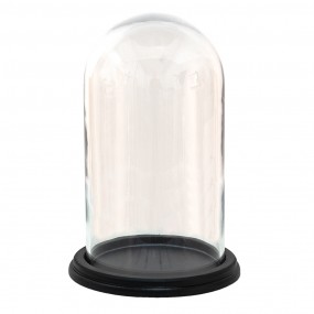 26GL3474 Cloche Ø 20x28 cm Transparent Glass Round Glass Bell Jar