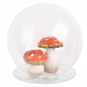 26GL4446 Cloche Ø 15x16 cm Transparent Glass Round