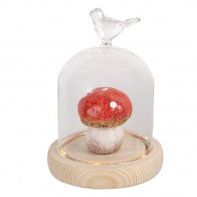 26GL4472 Cloche Ø 10x14 cm Transparent Verre