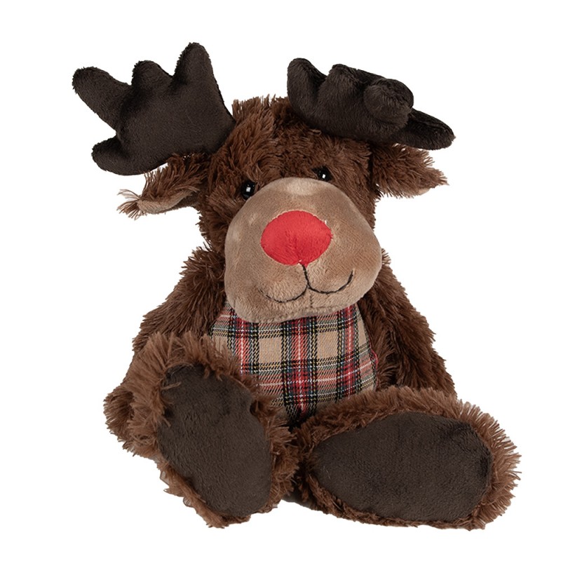 TW0587 Knuffel Rendier 35 cm Bruin Pluche