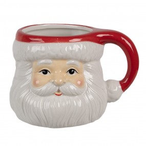 26CEMU0154 Mug 400 ml Blanc Rouge Céramique Père Noël