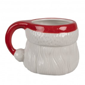 26CEMU0154 Tazza 400 ml Bianco Rosso  Ceramica Babbo Natale