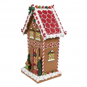 26PR4251 Gingerbread house 18x14x31 cm Brown Plastic Gingerbread house