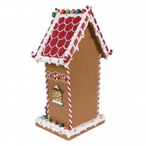 26PR4251 Gingerbread house 18x14x31 cm Brown Plastic Gingerbread house