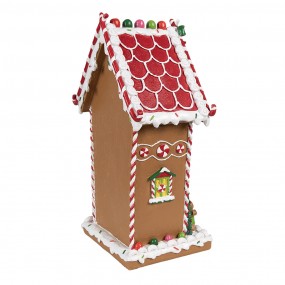 26PR4251 Gingerbread house 18x14x31 cm Brown Plastic Gingerbread house