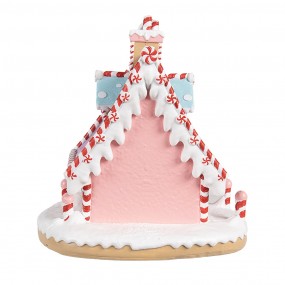 26PR4268 Gingerbread house 16x13x15 cm Pink Plastic Gingerbread house