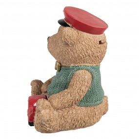 26PR4277 Money Box Bear 15x13x19 cm Brown Plastic