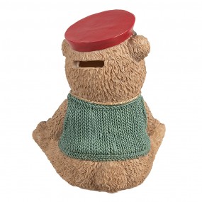 26PR4277 Money Box Bear 15x13x19 cm Brown Plastic